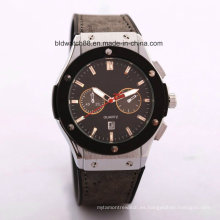 Promoción Japan Movement Leather Band Reloj de pulsera Hombres